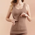 thumbnail image 2 of Soyumi Women's Underbust Shapewear Tank Tops Tummy Control Compression Camisole Seamless Slimming Tank Cami, Khaki, 2 of 4