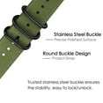 thumbnail image 5 of Fintie Band for Fitbit Versa 2 / Versa / Versa Lite Edition, Double Layer Soft Woven Nylon Replacement Strap Band with Metal Buckle Olive, 5 of 7
