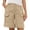 Beige, variant on Women's Shorts Plus Size Cargo Five-Point Solid Color Summer Casual Utility Pockets