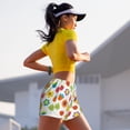 thumbnail image 7 of KLL Cartoon Flowers Pattern Shorts Women,Athletic Shorts High Waisted Running Shorts Pocket Sporty Short Gym Elastic Workout Shorts-XX-Large, 7 of 7