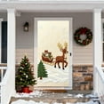thumbnail image 4 of ToyKingdee Christmas Gingerbread Door Cover Window Banner Front Door Porch Sign Village Displays Christmas Indoor Outdoor Decor Holiday Winter House Decoration, 4 of 6