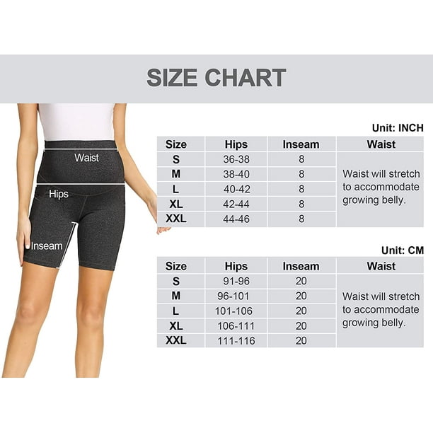  Maternity Shorts Over The Belly Biker Workout Yoga