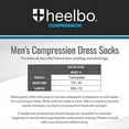 thumbnail image 2 of Heelbo  Compression Dress Socks, Unisex, 8 - 15 mmHg, Black, Large, 2 of 7