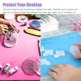 thumbnail image 3 of 2Pcs 15.75 "x 11.81" Silicone Mat, Nonstick Heat Resistant Silicone Craft Mat, Silicone Mats for Epoxy Resin Crafts, Clay, Blue+Pink, 3 of 7