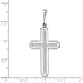 thumbnail image 4 of 14K White Gold Cross Pendant (45 X 20.75) Made In United States ch112, 4 of 6