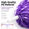thumbnail image 5 of 15Pcs Cheerleading Pom Poms, Adorable Cheerleader Pompoms Hand Flowers for Kids Adults Ball Dance Sports Team Spirit Cheering Fancy Dress Night Party, Blue, 5 of 6