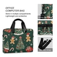 thumbnail image 4 of FORMRS 16" Laptop Bag Carrying Sleeve Case with Handle Travel Shoulder Briefcase, Yellow Christmas Gingerbread, 4 of 8