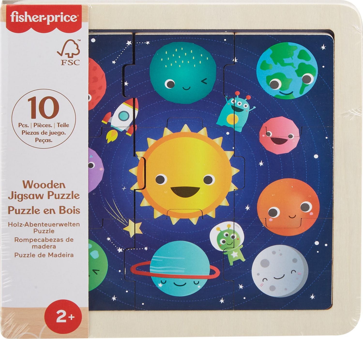 Fisher-Price Puzzle en bois Thème de l'espace - Exclusivité Walmart