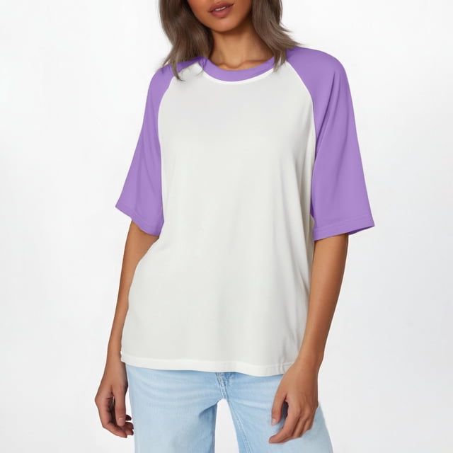 Tshirts Shirts for Women Short Sleeves Crew Neck Basic Tees Spring Clothes Going Out Tops