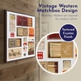 thumbnail image 3 of Crystal Art Gallery 15x19 Texas Western Matches Canvas Wall Art Decor, Distressed Framed Rustic Farmhouse Americana Western Home Wall Décor, 3 of 11