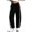 Black, variant on Track Pants Women Casual Drawstring Barrel Pant Lightweight Baggy Contrast Color Workout Pants with Pockets