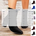 thumbnail image 3 of LEAVINGSUO Women's Snow Boots Fashion Casual And Winter Thick Heel High Heel Ankle Short Boots Brown 41, 3 of 8