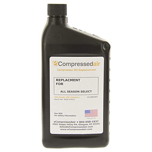 Aftermarket Ingersoll Rand T-30 Select (1 Qt.) Compressor Oil | 1 Quart | Replacement Lubricant | for Compressed Air Equipment & Systems