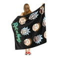 thumbnail image 5 of Rick And Morty Talking Heads Warner Bros Kids Silk Touch Throw Blanket, 50 x 60 inches, 5 of 6