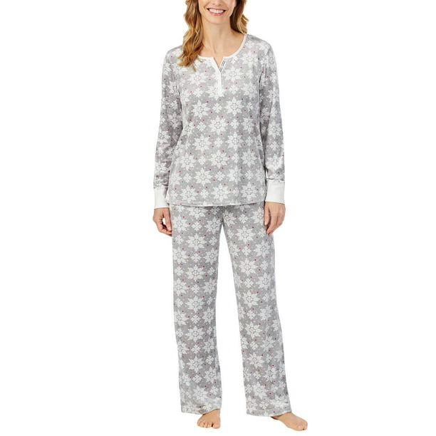 Nautica - Nautica Womens 2 Piece Fleece Pajama Sleepwear Set (Medium ...