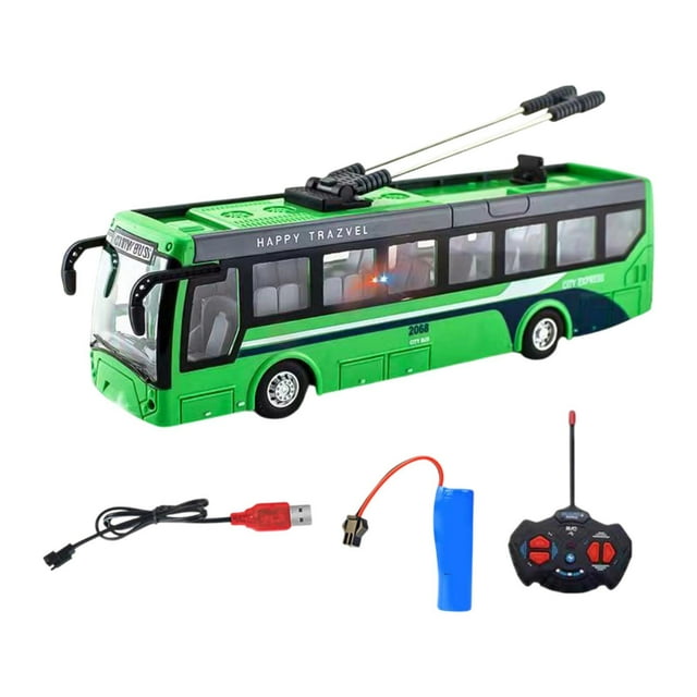 Autobús de control remoto para niños, juguete de simulación de coche, regalo para niños, vehículo de juguete Normal