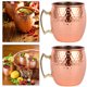 thumbnail image 4 of Cobre Mula Moscú Metal Acero Inoxidable Vino 2 Uds., 4 of 7
