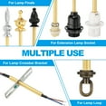thumbnail image 5 of Uxcell M10 Lamp Pipe 20mm Threaded Hollow Tube Adapter Brass Coupler Connector Pipe Fitting 10 Pack, 5 of 5