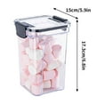 thumbnail image 3 of Airtight Food Storage Containers Set, 4-Piece Kitchen Pantry Organizer with Interchangeable Lids, Clear Plastic Canisters for Flour, Sugar, Rice, Cereal & Snacks, 3 of 3