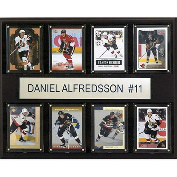 CandICollectables 1215DALFRED8C NHL 12 x 15 in. Daniel Alfredsson Ottawa Senators 8-Card Plaque