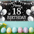 thumbnail image 5 of Yatrandify Decorative Design Happy 18th Birthday Banner Balloon Decoration Party Decoration for Birthday Party Indoor Decoration Photo Shoot, 5 of 8