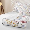 thumbnail image 4 of Homewish Spring Garden Flower Twin Quilt Set,Girls Floral Dragonfly Twin Coverlet Set,2pcs, 4 of 7