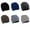 Black;Dark Blue;Dark Gray;Coffee Color;Black and White Stripes;Coffee Colored Stripes, variant on Hotiary 6 Pack Solid Color Cotton Baby Hats for Boys Girls Unisex,All-Seasons Soft Knit Warm Cap for 6M-2T Toddler Kids