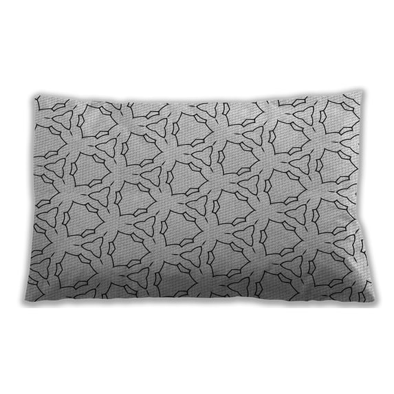 Ahgly Company Indoor Rectangular Patterned Lumbar Throw Pillow, 13 inch by 19 inch