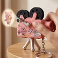 thumbnail image 3 of Portable Hand Crank Projector Keychain, Purple Color with Cartoon Rabbit Design, Compact Size for Kids Play, Bag Decoration, Daily Carry, 3 of 5