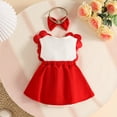 thumbnail image 6 of JAJAHO Toddler Baby Girl Clothes Infant Girls Bodysuits Sleeveless Floral Bowknot Romper Dress With Headband 2PCS Set Cute Stylish One-Pieces, 6 of 6