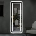 thumbnail image 1 of LED Bathroom Mirror Wall Mounted Vanity Makeup Anti-Fog Dimmable Rectangle with Light Horizontal Vertical 65"x22", 1 of 9