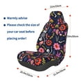 thumbnail image 3 of Balery Dancing Skeletons Floral Garden Pattern Car Seat Cover - Soft & Breathable Front Premium Covers with Non-Slip Protector Fits Most Automotive, Vans, SUVs, Trucks - 1 Unit, 3 of 5