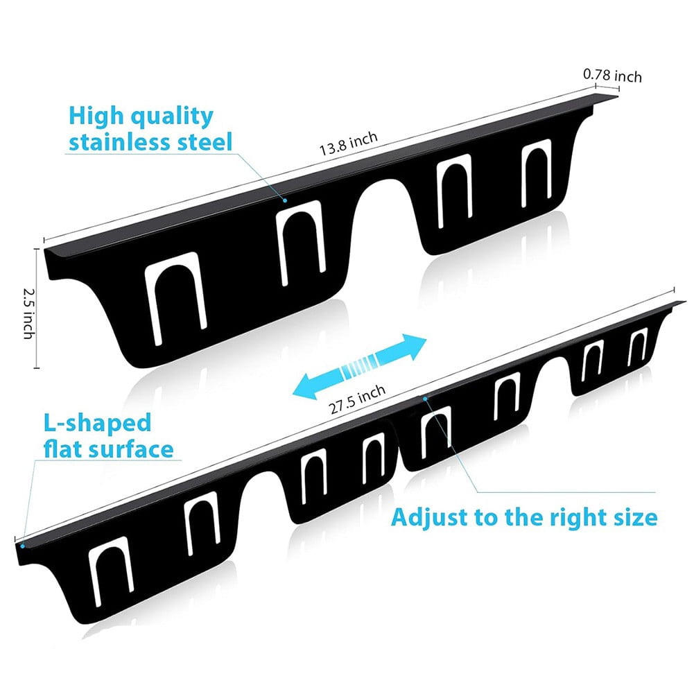 SPRING 4Pcs Stove Gap Covers Stainless Steel Range Trim Kit Stove Counter Gap Cover