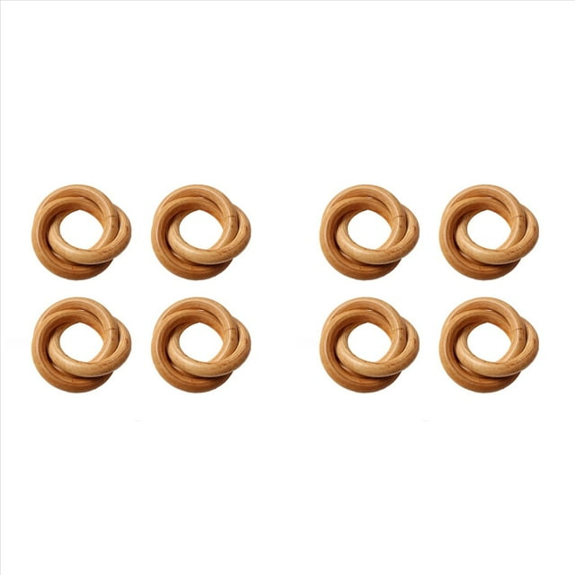 8 Piezas de Servilleteros de Madera, CíRculos de Madera para Hebillas de Servilletas de Macramé, Soportes para Servilleteros para Casa de Campo, Bodas, DecoracióN de Mesa
