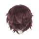 thumbnail image 2 of Peluca de cosplay básica de moda resistente al calor, peluca de disfraz de anime con púas, peluca corta completa Marron oscuro, 2 of 9