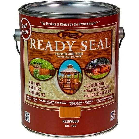 2-Pack of 1 gal Ready Seal 120 Redwood Exterior Stain & Sealer for Wood