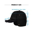 thumbnail image 4 of Deago Men’s Winter Baseball Cap with Ear Flaps Dad Caps Fleece Lined Warm Trooper Trapper Hunting Hat for Cold Weather (Black), 4 of 9
