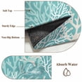 thumbnail image 6 of 2.7'x5' Area Rugs, Teal Coral Coastal Indoor Outdoor Area Rug for Living Room Bedroom, Ocean Nautical Seaside Beach Washable Bathroom Rugs Kitchen Floor Carpet Mats Home Decor Aesthetic, 6 of 8