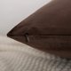 thumbnail image 3 of Rainroad Fundas De Almohada Decorativas De Terciopelo, Funda De Cojín Para Sofá, Cama, Silla, Cojines Cuadrados Suaves De Color Marrón, 18.0 X 18.0 In, Juego De 2, 3 of 5