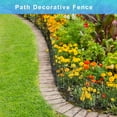 Decorative 24Panel Metal Garden Fence, 16Inch Height x 25Foot Length