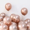 thumbnail image 3 of 10-100 piezas de globo de metal dorado plateado cromado globo decoración de boda blanco negro macarrón suministros para fiesta de cumpleaños 10 12 pulgadas, 3 of 5