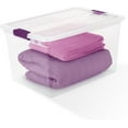 thumbnail image 7 of 6-Pack Plastic Storage Bin w/ Latch Lid, ClearView Stackable Containers, 66 Qt, 7 of 7
