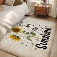 thumbnail image 4 of Vintage Sunflowers Runner Rug 2.7x5 FT, Non Slip Entryway Carpet, You Are My Sunshine Farmhouse Floral Washable Soft Floor Carpet Entrance Mat Non-Shedding Throw Rug for Hallway Laundry Room Bedside, 4 of 9