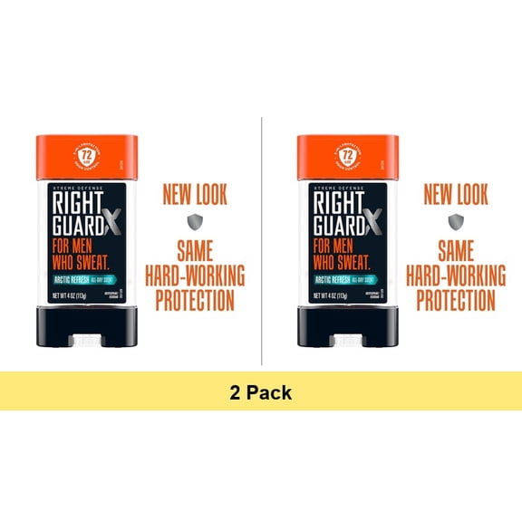 Right Guard Xtreme Defense 5 Antiperspirant Deodorant, Fresh Blast, 4 Oz - 2 Pack