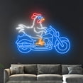 thumbnail image 5 of Handmadetneonsign Rooster Motorbike Neon Sign, Rooster Biker Led Sign, Chicken Motorcycle Led Light, 5 of 5