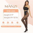 thumbnail image 6 of Manzi Heart Tights for Women Patterned Stockings 20D Sheer High Waist Pantyhose, 6 of 8