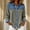 Gray, variant on Women Lapel Denim Corduroy Patchwork Shacket, Long‑Sleeve Button‑Up Loose Casual Jacket with Side Pockets for Daily Work Vacation Wear Purple S