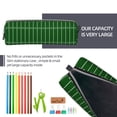 thumbnail image 5 of Cauagu American Football Field1 Print Leather Pencil Pen Case - Stationery Bag Portable Stationery Bag Big Capacity Pencil Pouch Cosmetic Organizer Bag for Men & Women, 5 of 7