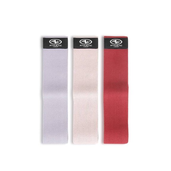 Set de 3 Bandas Athletic Works de Tela con Diferente Resistencia
