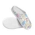 thumbnail image 3 of Lsque Cartoon Bunny Pattern Womens Comfort Cotton on Scuff With Memory Foam and Anti-skid Sole Slipper-46/47, 3 of 7